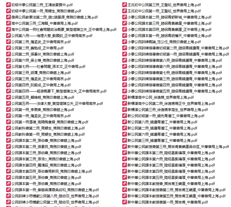 民国教科书（共232册）